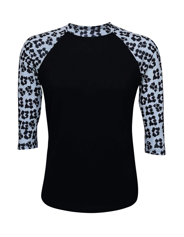 ILTEX Apparel Adult Clothing Cheetah Black Gray Polyester Top