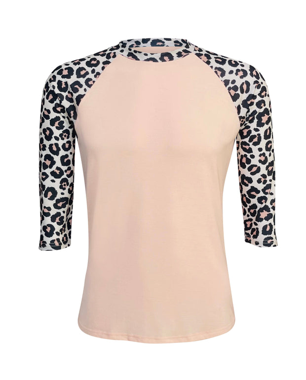 ILTEX Apparel Adult Clothing Cheetah Cream Polyester Top