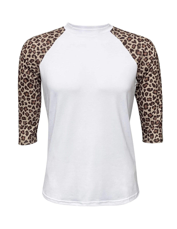 ILTEX Apparel Adult Clothing Cheetah White Polyester Top