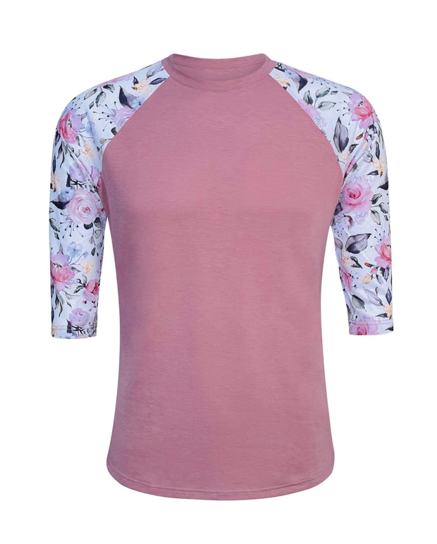 ILTEX Apparel Adult Clothing Floral Dusty Pink Polyester Top