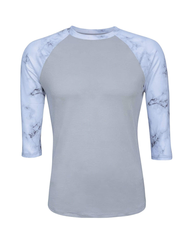 Marble Print Gray Polyester Top – ILTEX Apparel