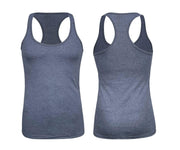 ILTEX Apparel Adult Clothing Navy / Small Racerback Poly-Rich Tank Top