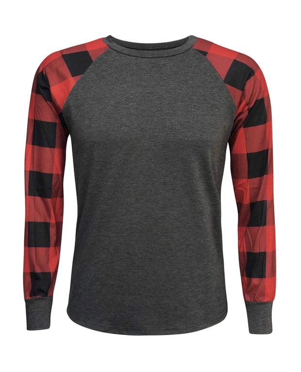 ILTEX Apparel Adult Clothing Plaid Red Long Sleeves Polyester