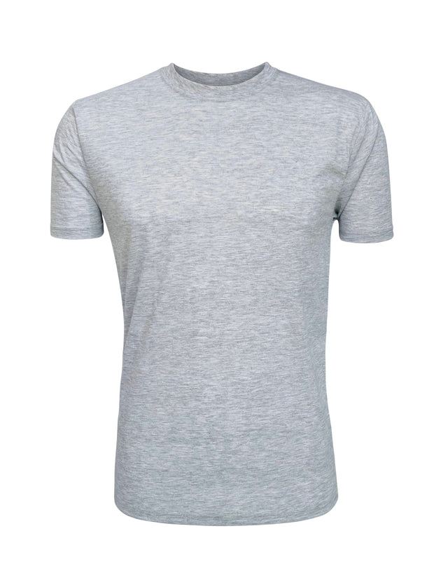 ILTEX Apparel Adult Clothing Polyester Gray Cotton-Feel Tee