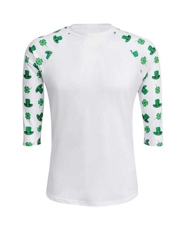 ILTEX Apparel Adult Clothing St. Patrick's Clover Hat White Polyester Top
