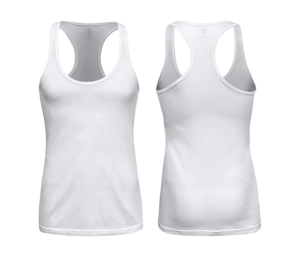 ILTEX Apparel Adult Clothing White / Small Racerback Poly-Rich Tank Top