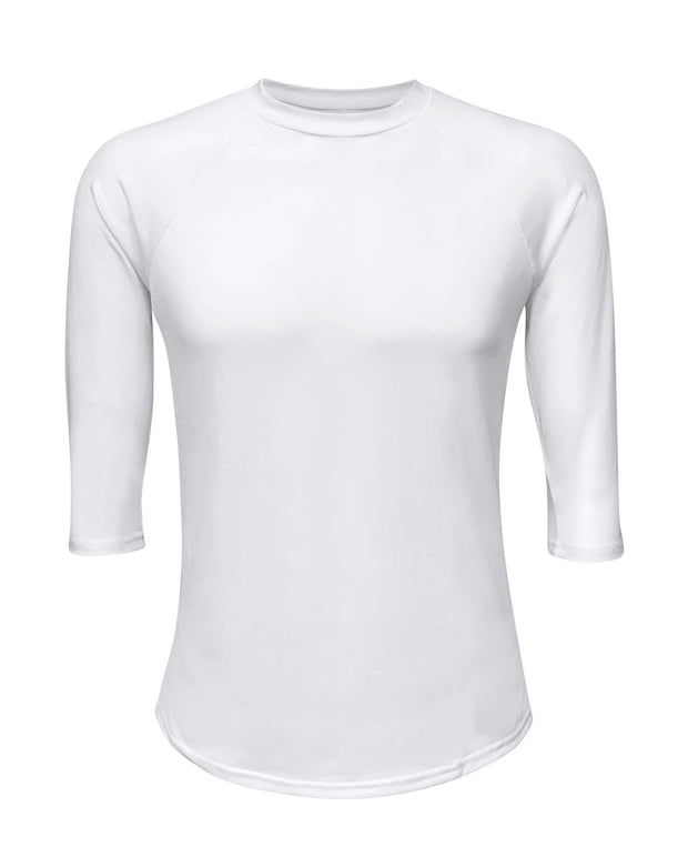 ILTEX Apparel Adult Clothing White/White / Small Baseball Polyester Raglan Tee - White Body
