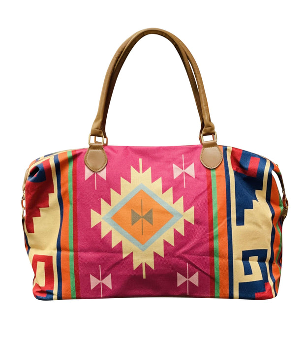 ILTEX Apparel Aztec Pink Weekender Bag