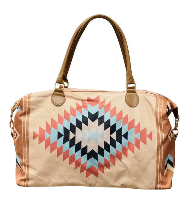 ILTEX Apparel Aztec Tan Weekender Bag