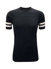 ILTEX Apparel Black / Small 2 Stripes Jersey T-Shirt