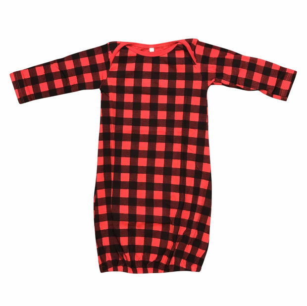 Buffalo Plaid Toddler Gown
