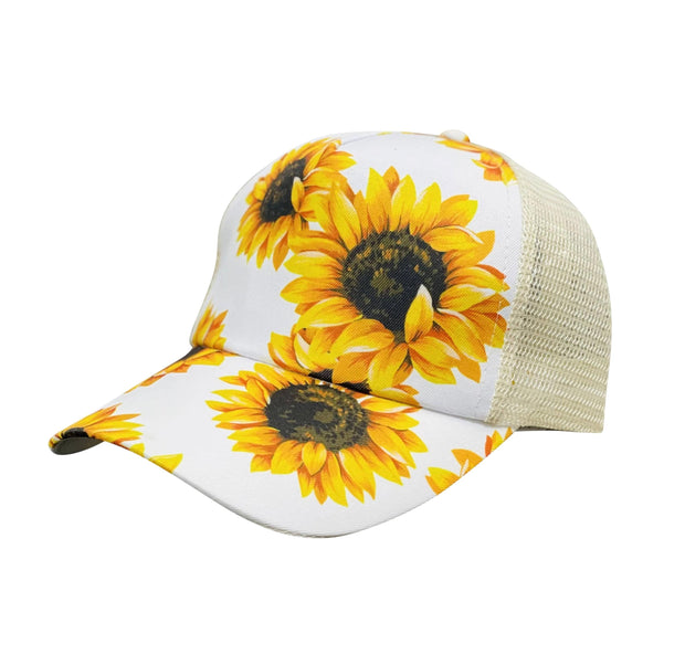 ILTEX Apparel Caps Sunflower White Cap