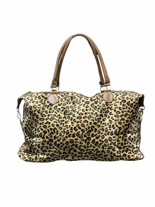 ILTEX Apparel Cheetah Brown Weekender Bag