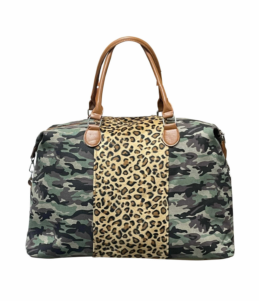 Green Camo Duffle Bag (New Weekender Design)