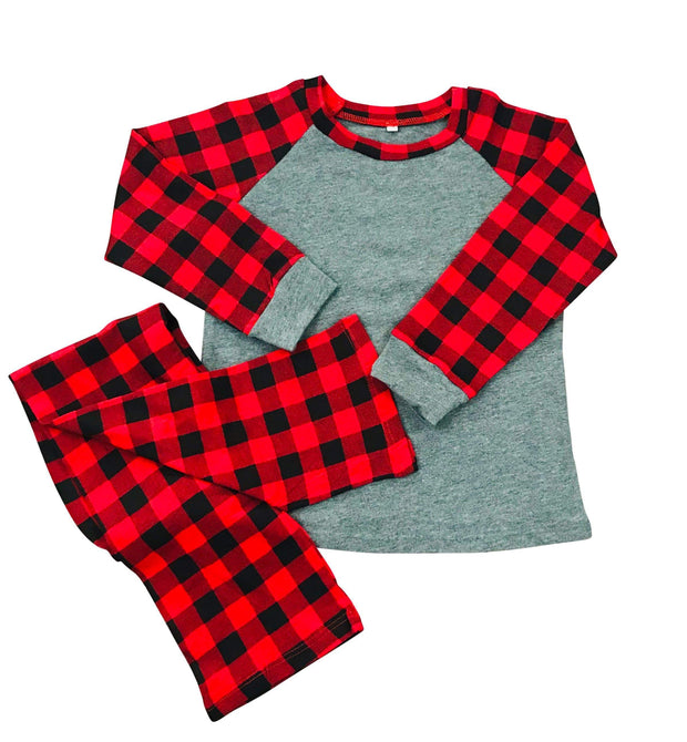 Wholesale Christmas Buffalo Plaid Pajamas Set for Family – ILTEX Apparel