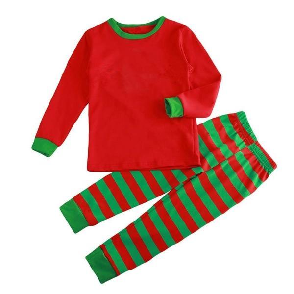 Christmas Red Green Family Pajama Set (Kids & Adult)