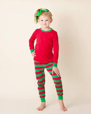 ILTEX Apparel Christmas Red Green Family Pajama Set (Kids & Adult)
