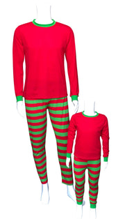 ILTEX Apparel Christmas Red Green Family Pajama Set (Kids & Adult)