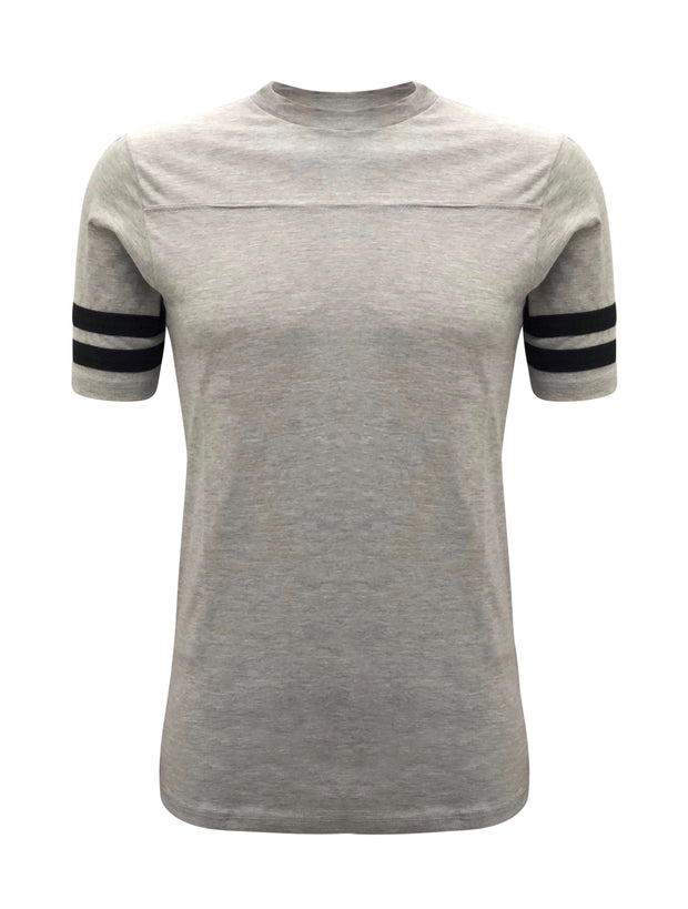 ILTEX Apparel Gray / Small 2 Stripes Jersey T-Shirt