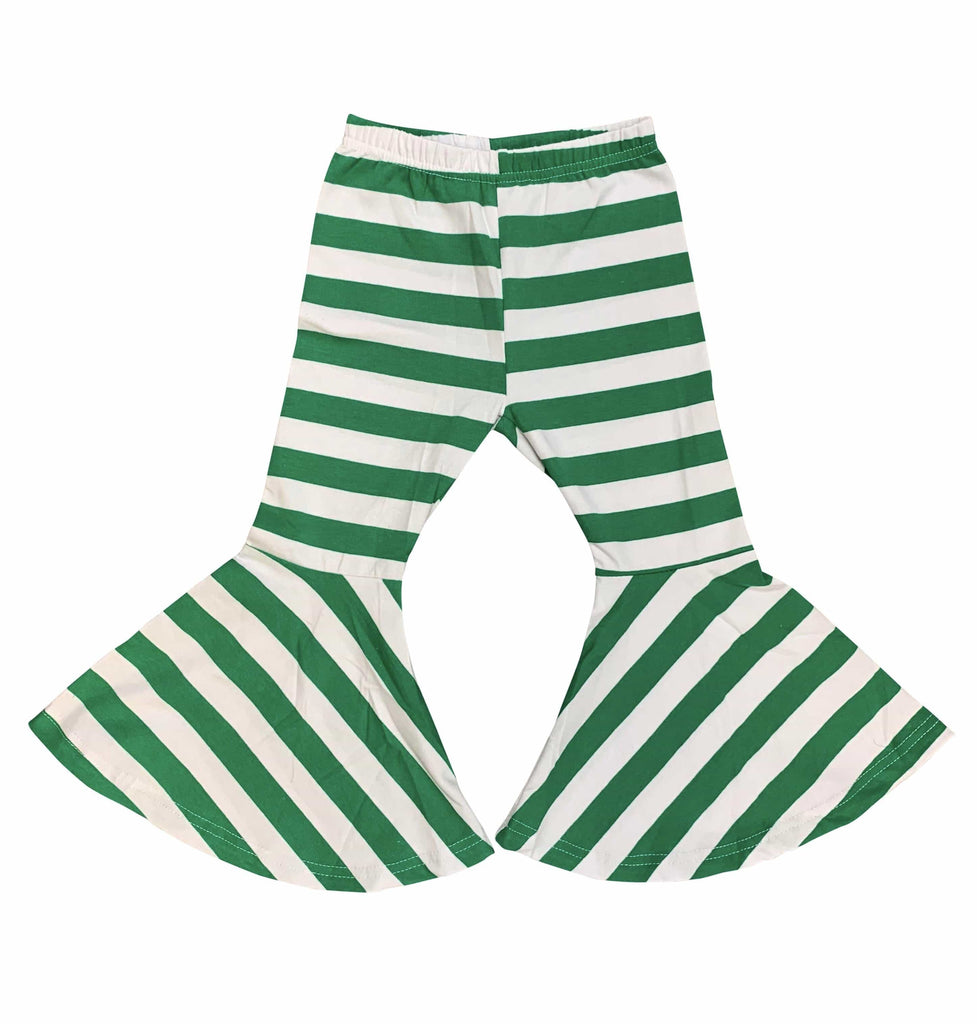 Bell Bottom Green Striped Pants – ILTEX Apparel