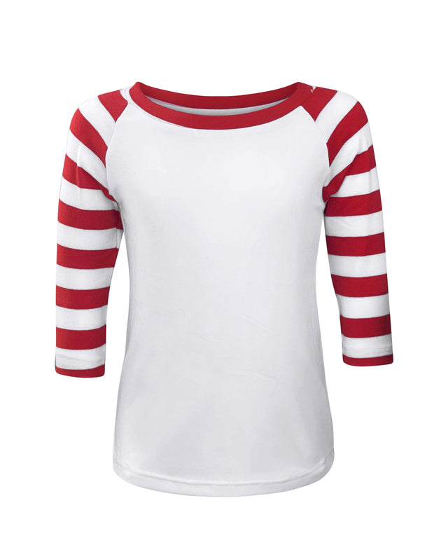 ILTEX Apparel Kids Clothing Candy Cane White Red Stripes Top Kids