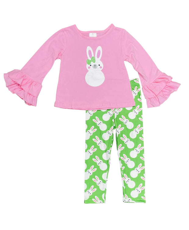 ILTEX Apparel Kids Clothing Easter Pink Green Bunny Outfit Kids