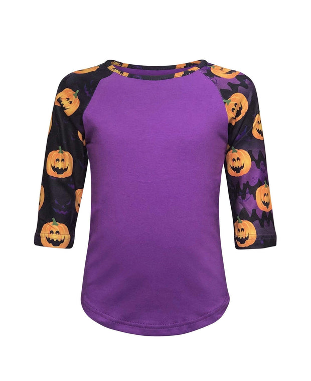 ILTEX Apparel Kids Clothing Pumpkin Purple Halloween Top Kids