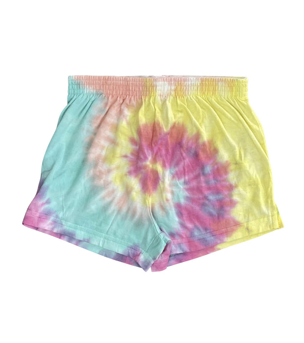 ILTEX Apparel Kids Clothing Tie Dye Elastic Shorts Magenta Mint  - Youth
