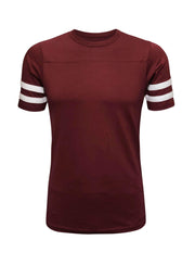 ILTEX Apparel Maroon / Small 2 Stripes Jersey T-Shirt