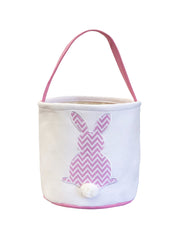 Easter Light Chevron Bunny Cotton Tail Basket