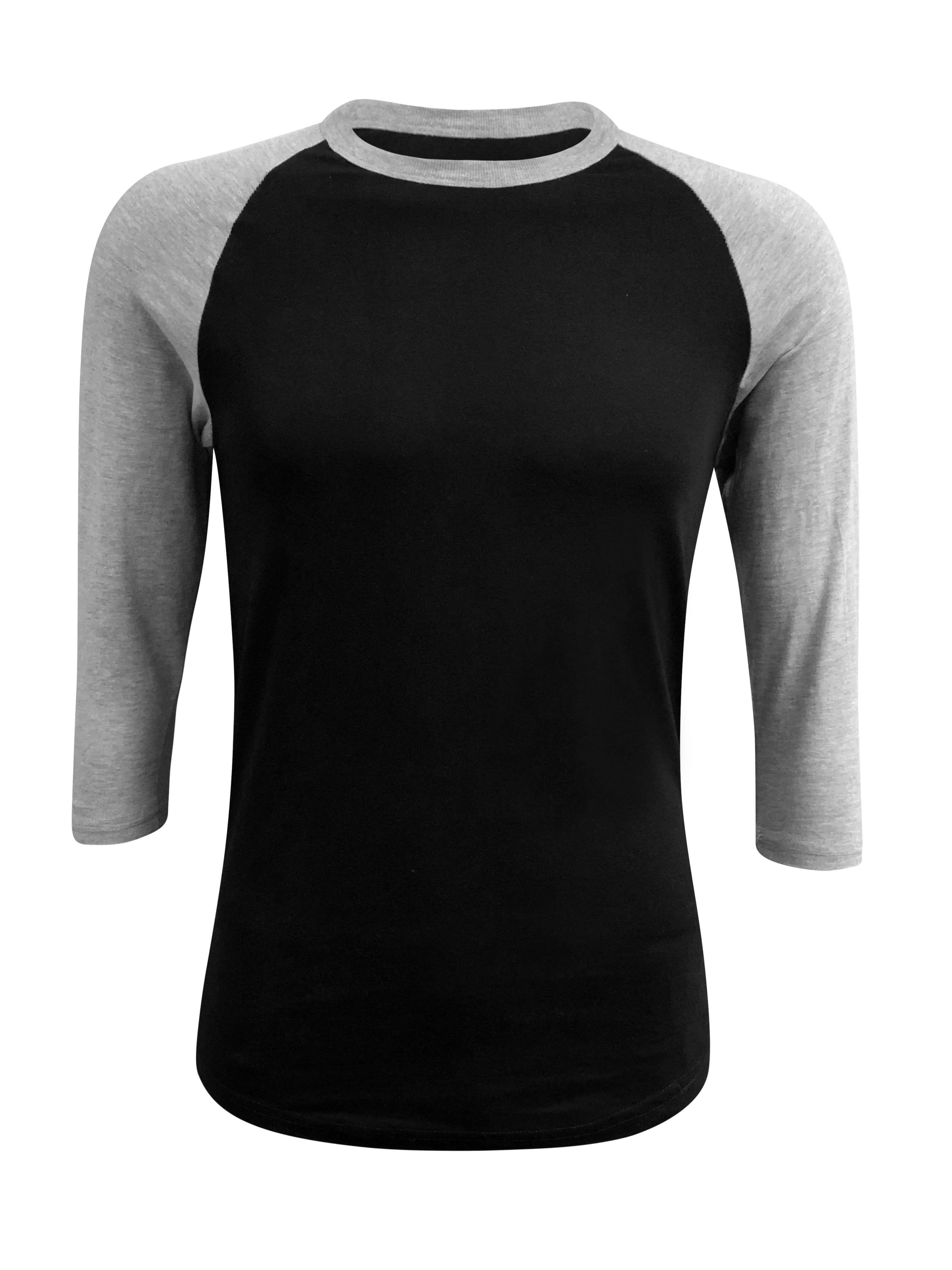 Ret Udsøgt Angreb Adult Plain Raglan 3/4 T-Shirt - Black Body – ILTEX Apparel