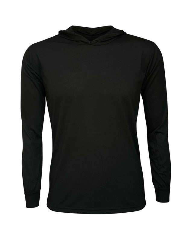 ILTEX Apparel Shirts & Tops Polyester Black Cotton-Feel Lightweight Hoodie