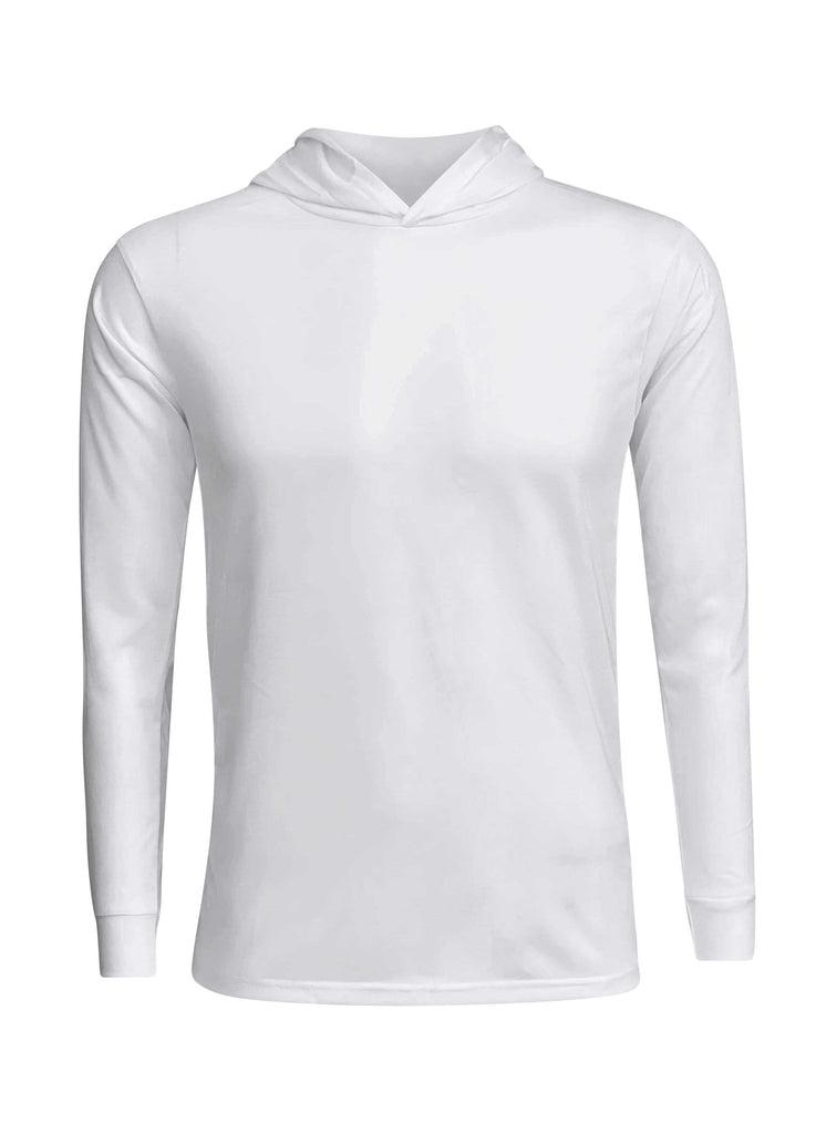 Polyester White Cotton-Feel Long Sleeve Tee – ILTEX Apparel