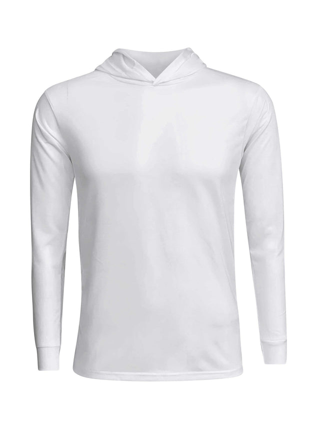 Polyester White Cotton-Feel Lightweight Hoodie – ILTEX Apparel