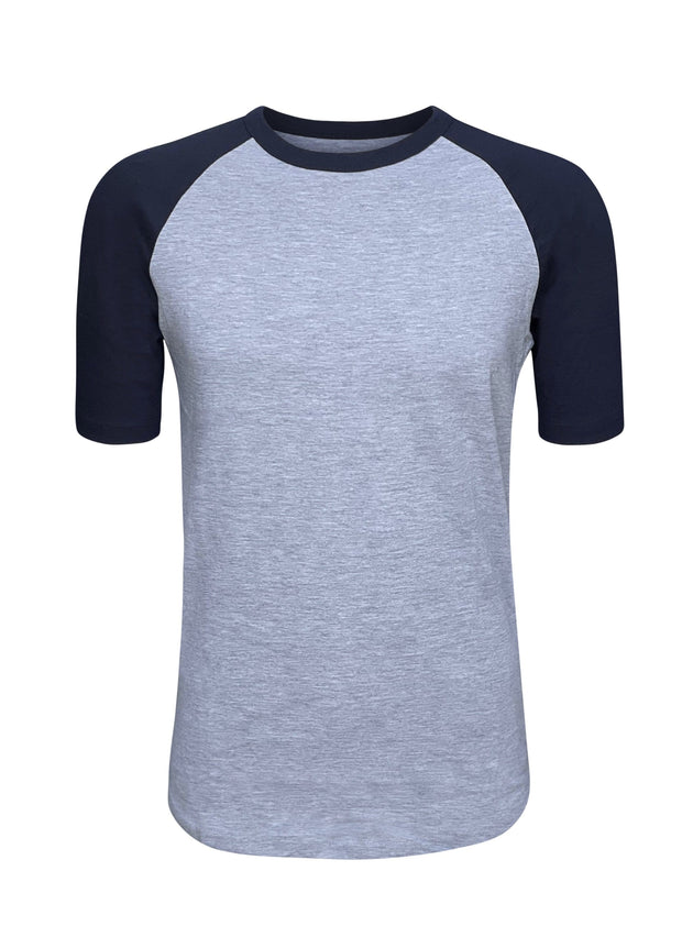 ILTEX Apparel Small / Gray/Navy Short Sleeve Raglan T-Shirt Adult