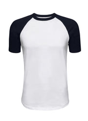ILTEX Apparel Small / White/Black Short Sleeve Raglan T-Shirt Adult