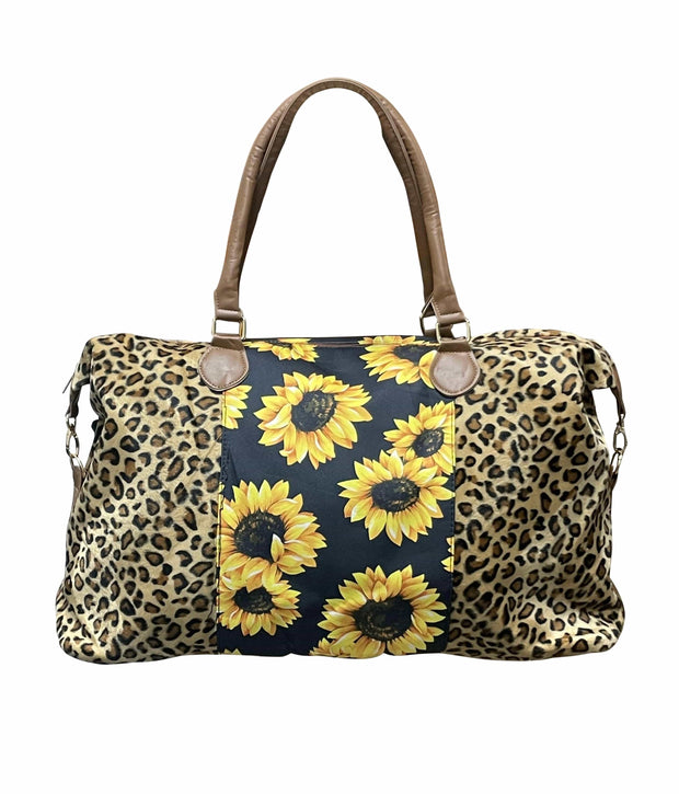 ILTEX Apparel Sunflower Cheetah Weekender Bag