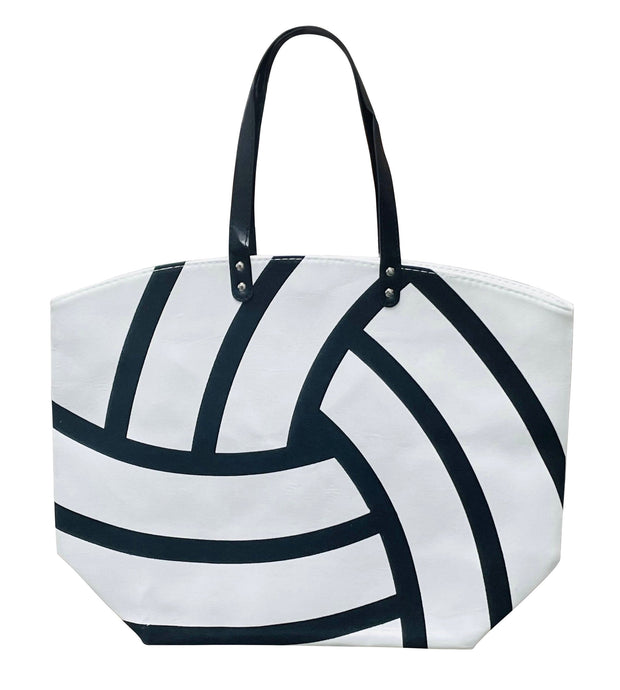 ILTEX Apparel Tote Bag Volleyball White Canvas Tote Bag