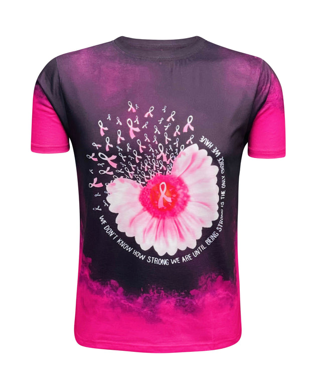 ILTEX Apparel Women's Clothing Breast Cancer Shaded Pink Bleached Top