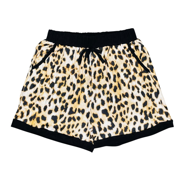 ILTEX Apparel Women's Clothing Cheetah Black Women's Shorts