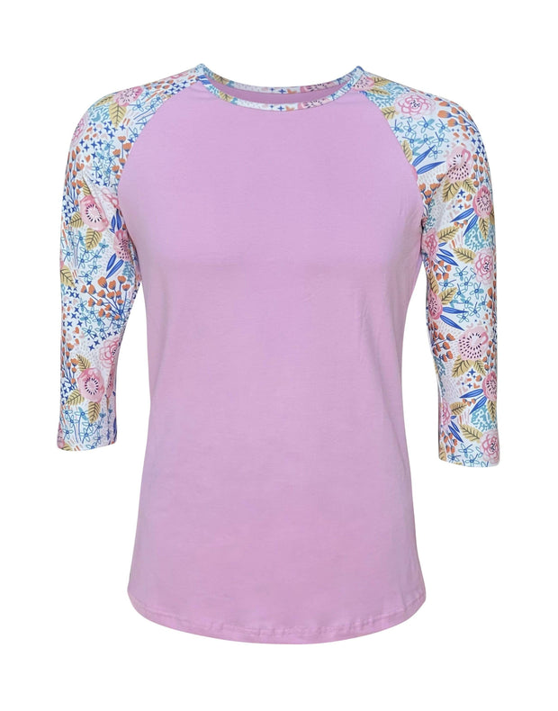 ILTEX Apparel Women's Clothing Floral Pink Abstract Top